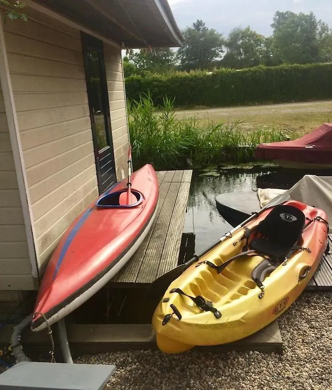 Woonark Westeinder With Kayaks Close To Schiphol Airport Aalsmeer Netherlands